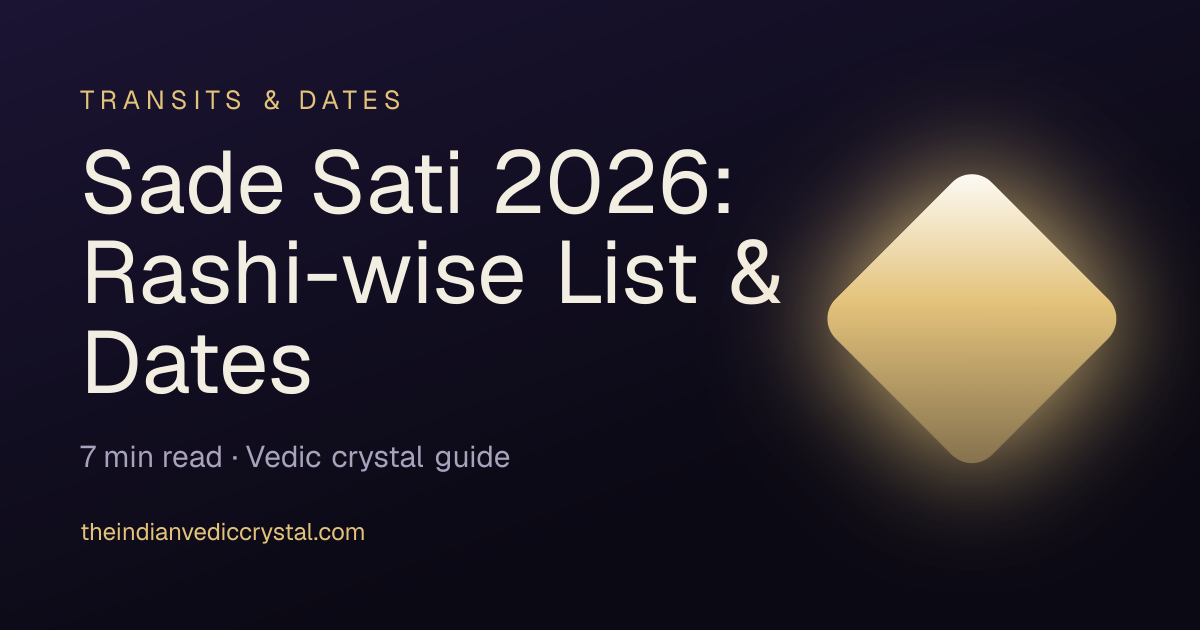 Sade Sati 2026: Which Rashi Is in Shani Sade Sati & Dhaiya?